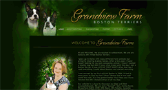 Desktop Screenshot of grandviewbostonterriers.com